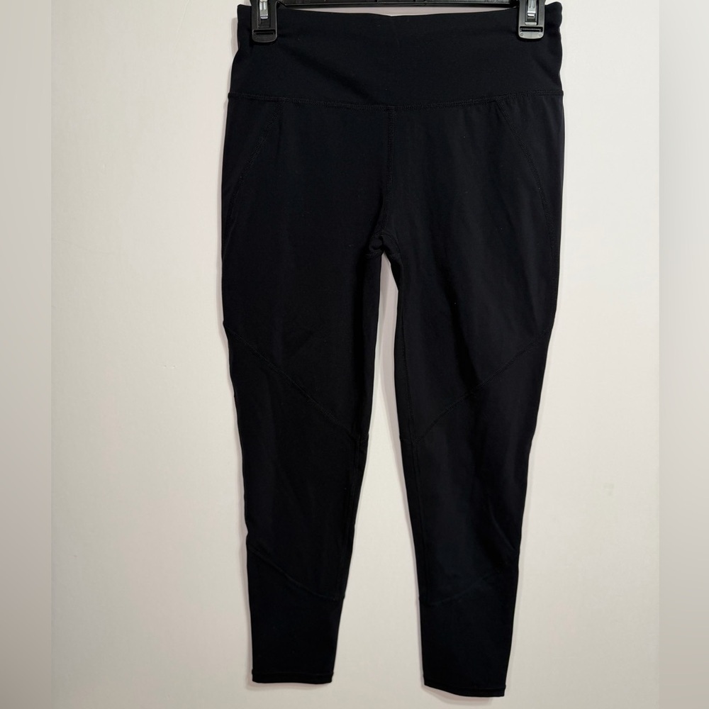 Sweaty Betty The Power Black Leggings W Reflective Details 7/8 Length Size Small